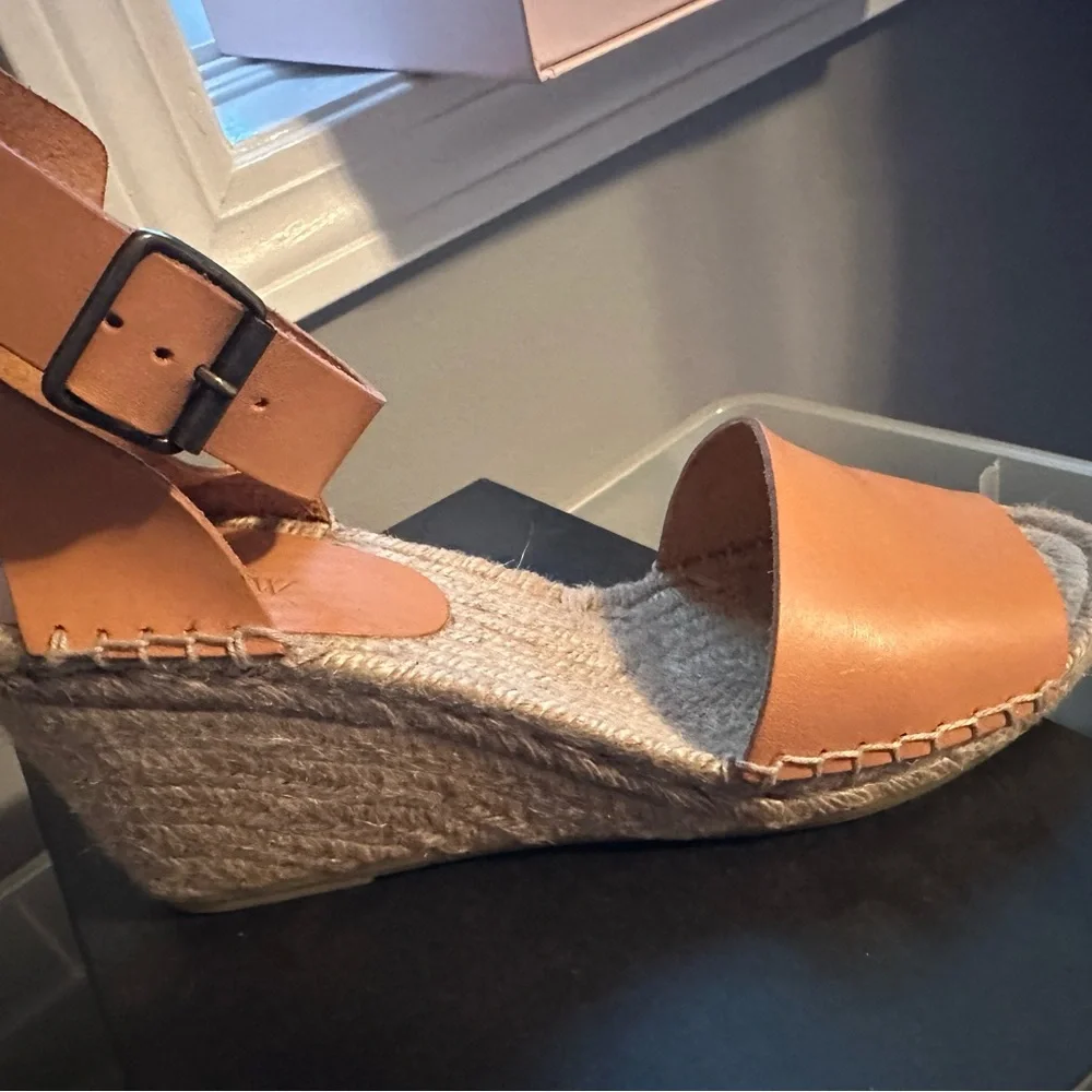 SPRING! Jcrew Corsica, espadrille, wedge, new in box, size 9, dusty cypress - Picture 4 of 8